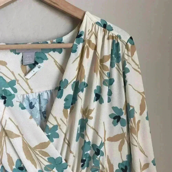 H&M Floral Long Sleeve Dress Size Medium - Picture 3 of 14